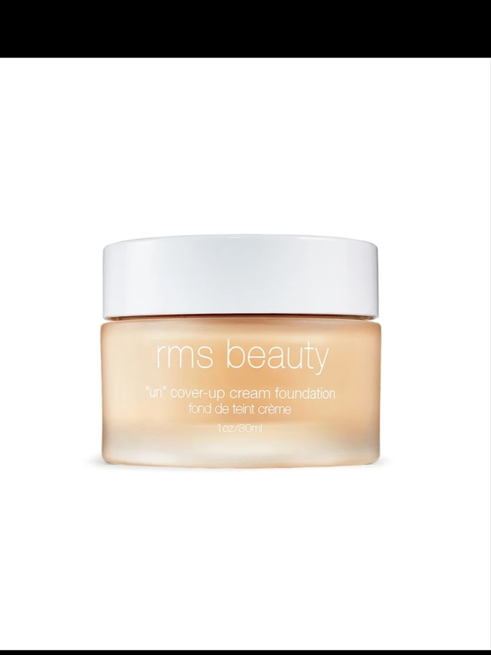 RMS Beauty cream foundation jar in white and light beige